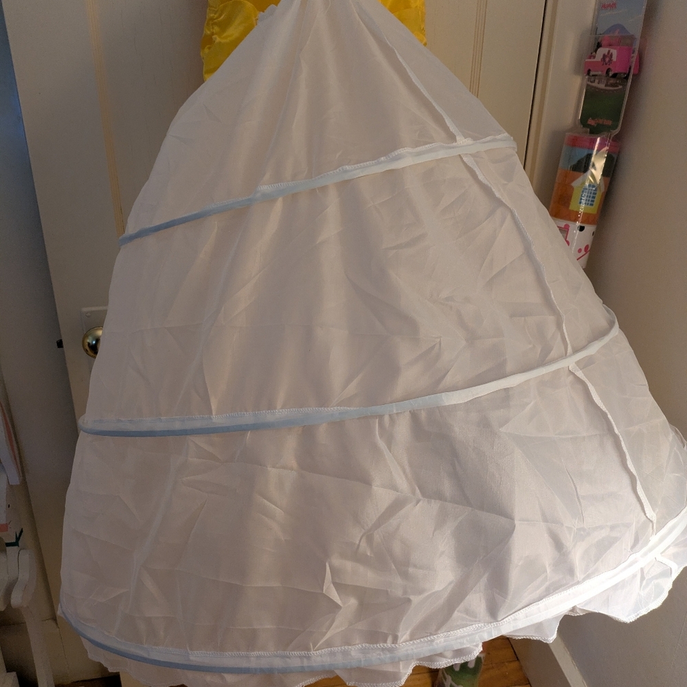 Belle Costume Size Small With Accessories And Added Hoop Skirt - Picture 8 of 9